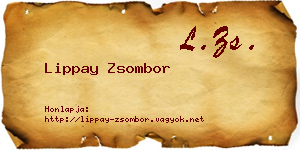 Lippay Zsombor névjegykártya